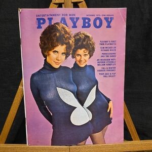 Vintage Playboy Magazine with Iconic Cover - October 1970